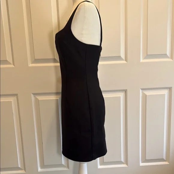 Elegant by the way. Black Square Neck Mini Dress Size M - Picture 5 of 7